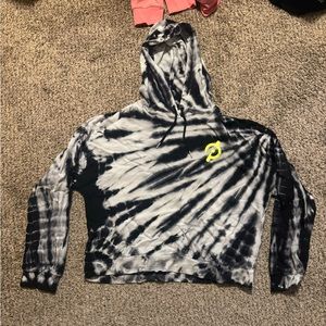 Peloton tie-dye cropped hoodie